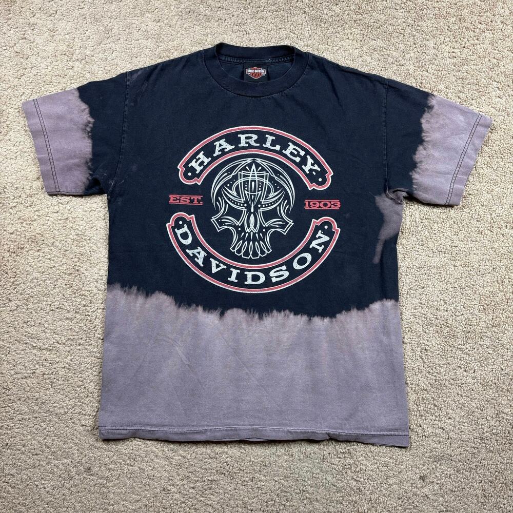 Motor Harley Davidson Skull Graphic T-Shirt Men’s Sz M